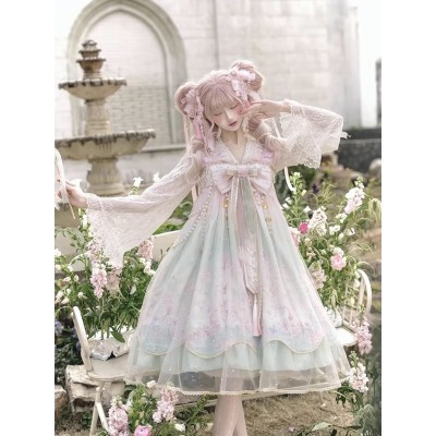 Twinkle Wink Moon Over The Sea 2.0 Sakura Snow JSK and FS(Reservation/3 Colours/Full Payment Without Shipping)